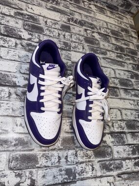Used Nike Dunk Low Retro White Court Purple Men's Sneaker DD1391-104 Low Sz 11M